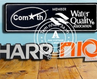 Nhận in logo nhôm, làm tem nhôm giá rẻ theo yêu cầu 